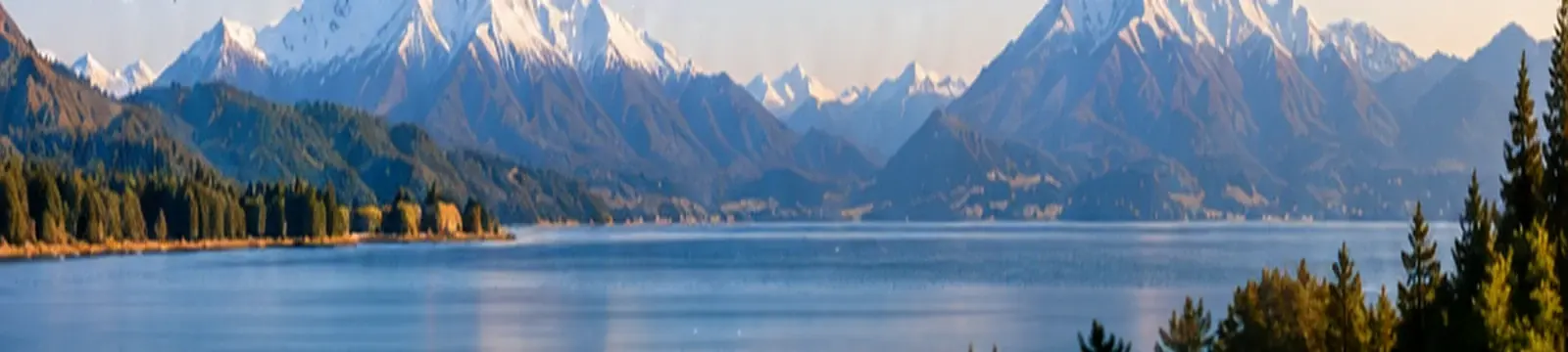 New Zealand mountain and lake landscape